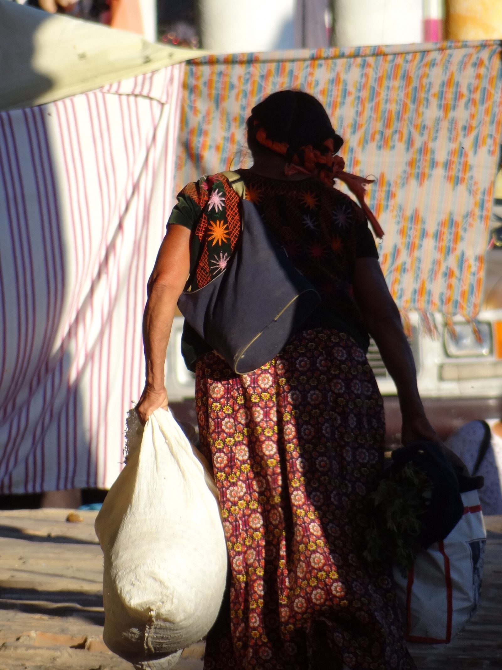 Vendedora con su mercancía en Tehuantepec (2011)